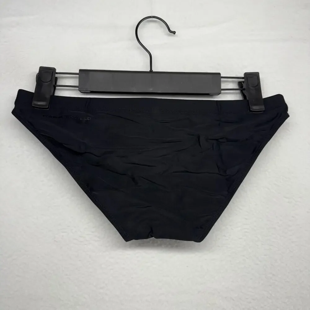Todd Sanfield Swim Brief Men's XS Black Onyx Sand Solid Minimal Swimsuit NEW